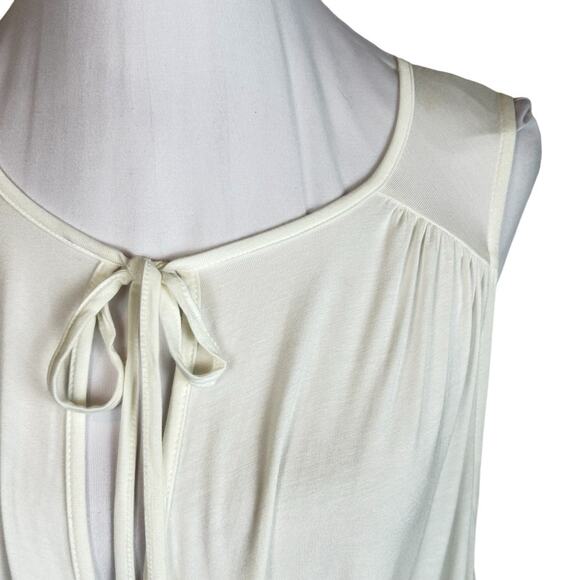 🆕 Ella Moss Drape Top Womens Size S Ivory Soft Viscose Blend Luxurious Y2K NWT - Picture 4 of 9